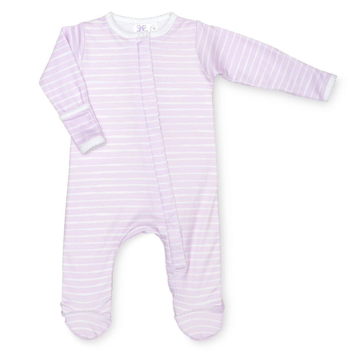 Lilac Stripe Classic Footie