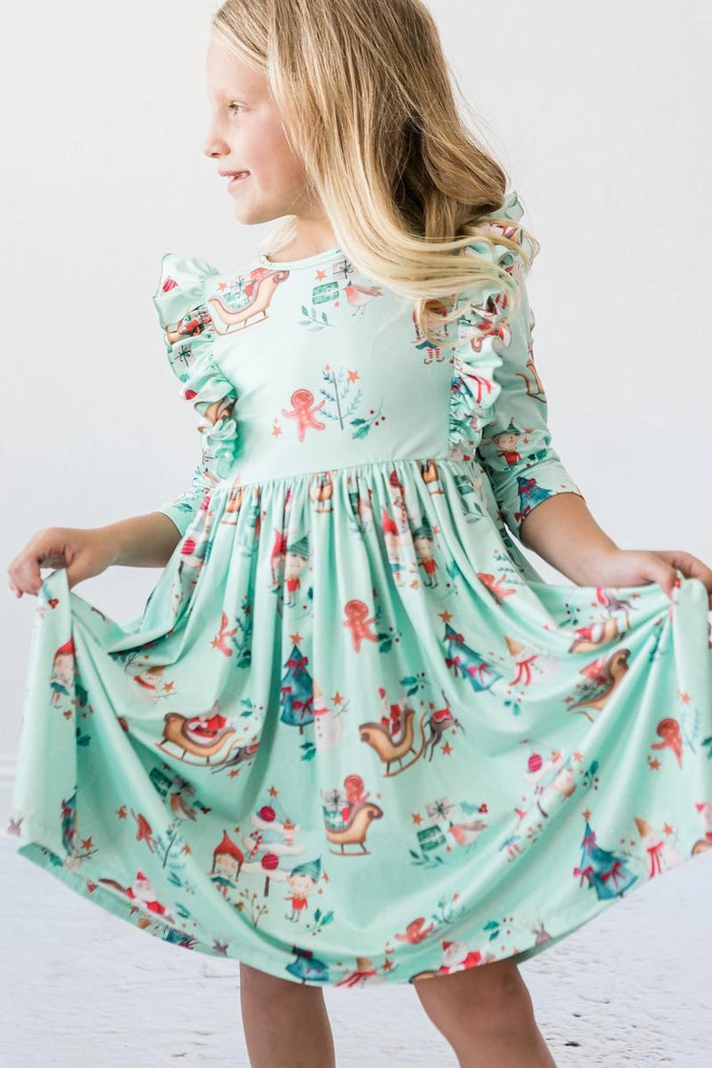 Mila & Rose- Believe in Your Elf Twirl Dress