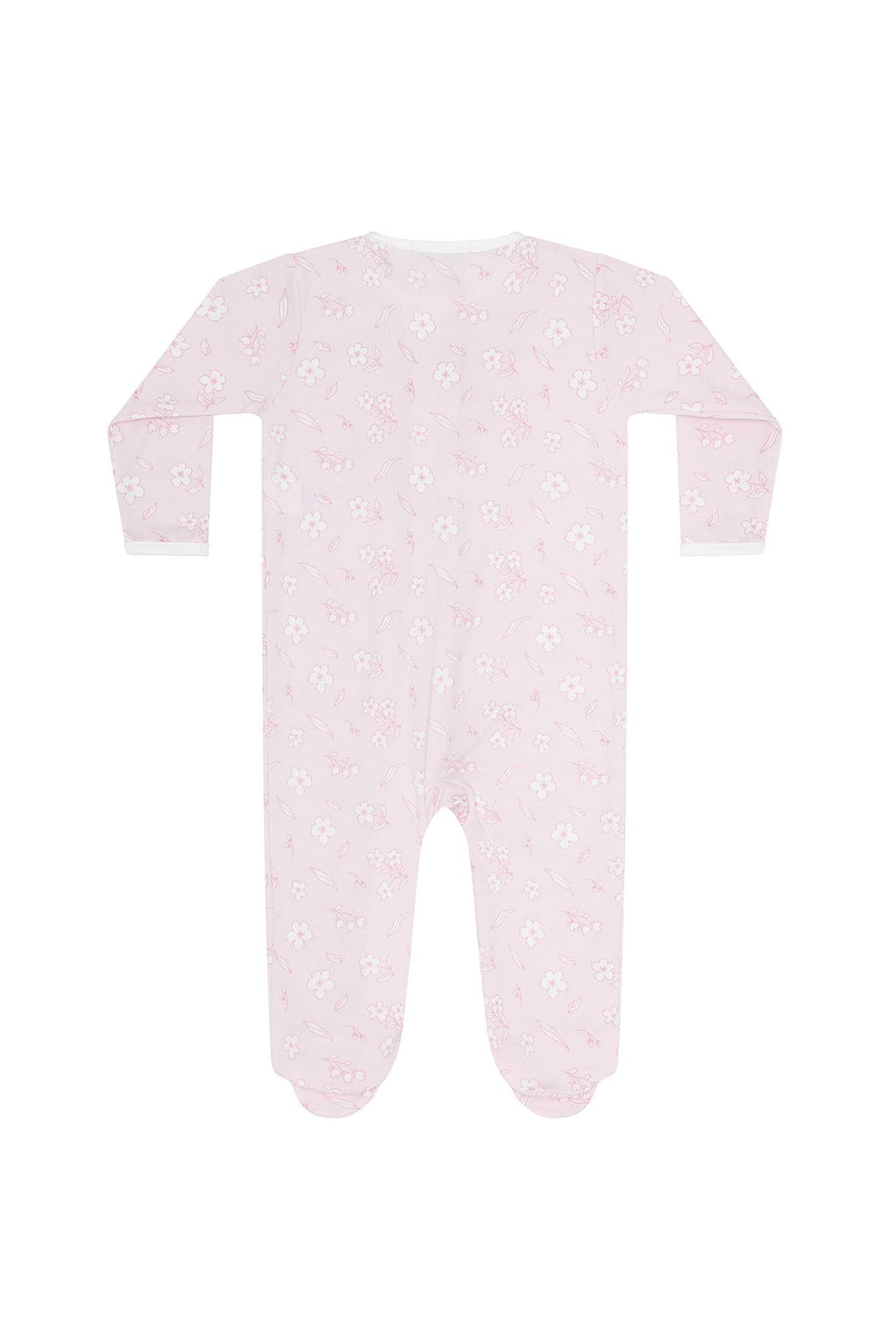 Cherry Blossoms Zipper Footie