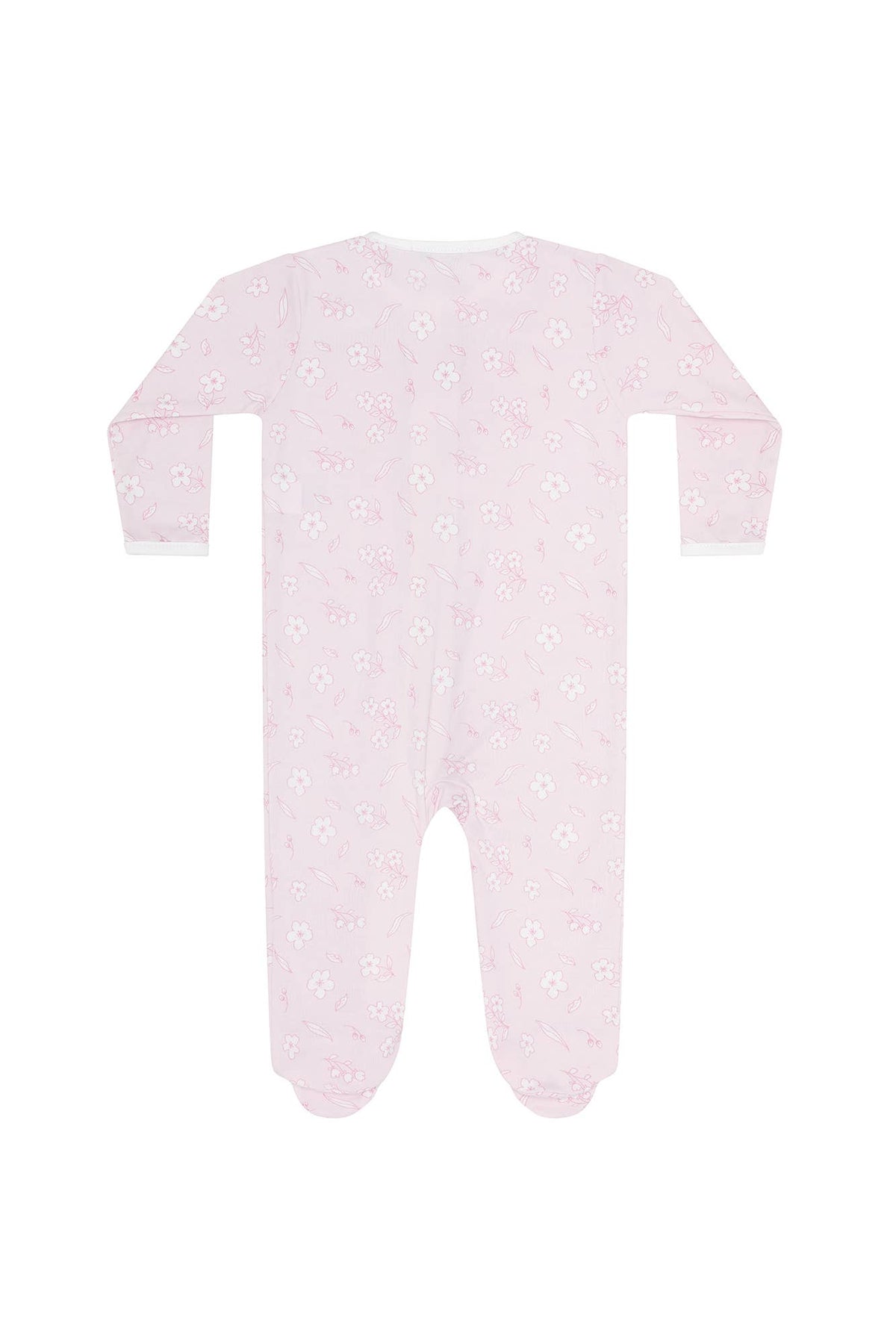 Cherry Blossoms Zipper Footie