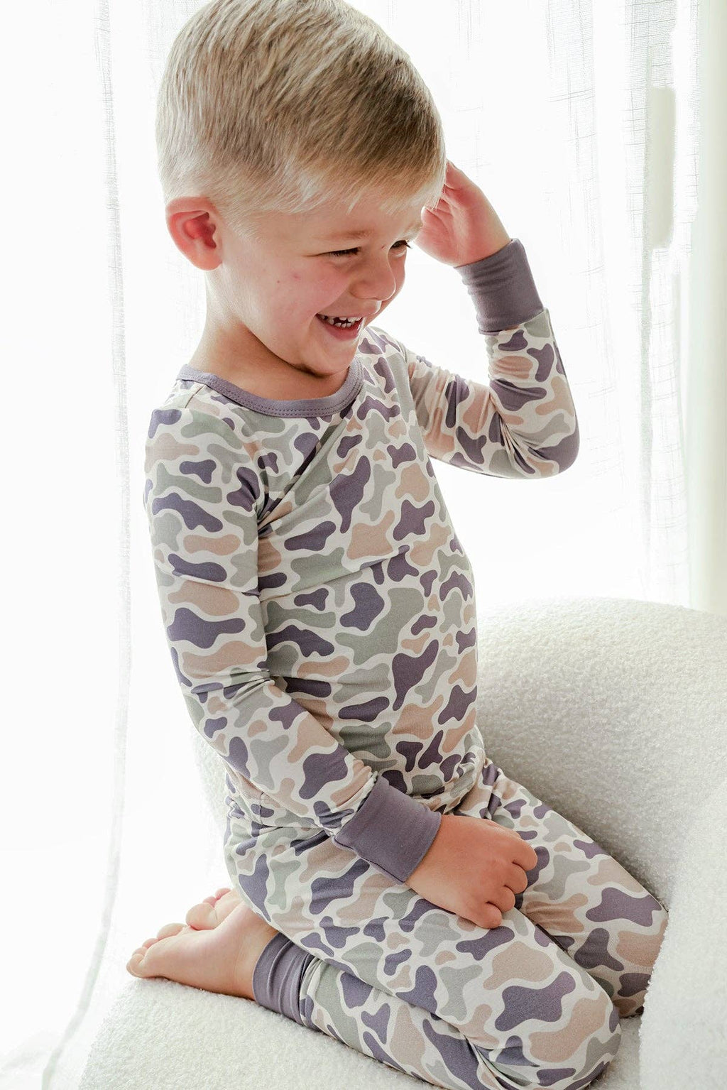 Two-Piece Bamboo Pajama Set | Camo Cutie