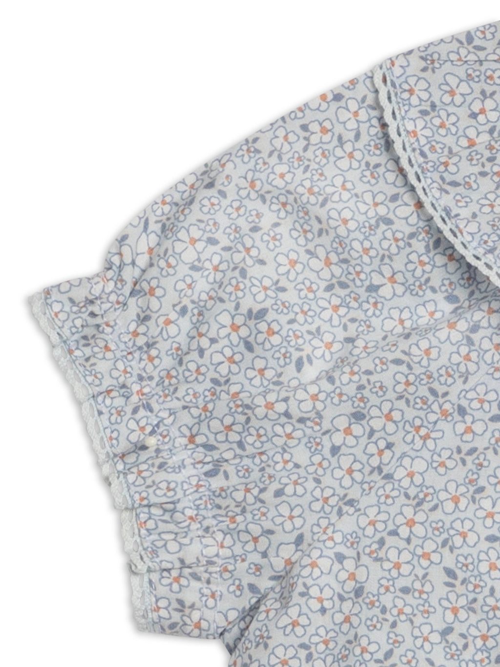 Bess Poplin Ruffle Collar Shirt and Bloomer Set