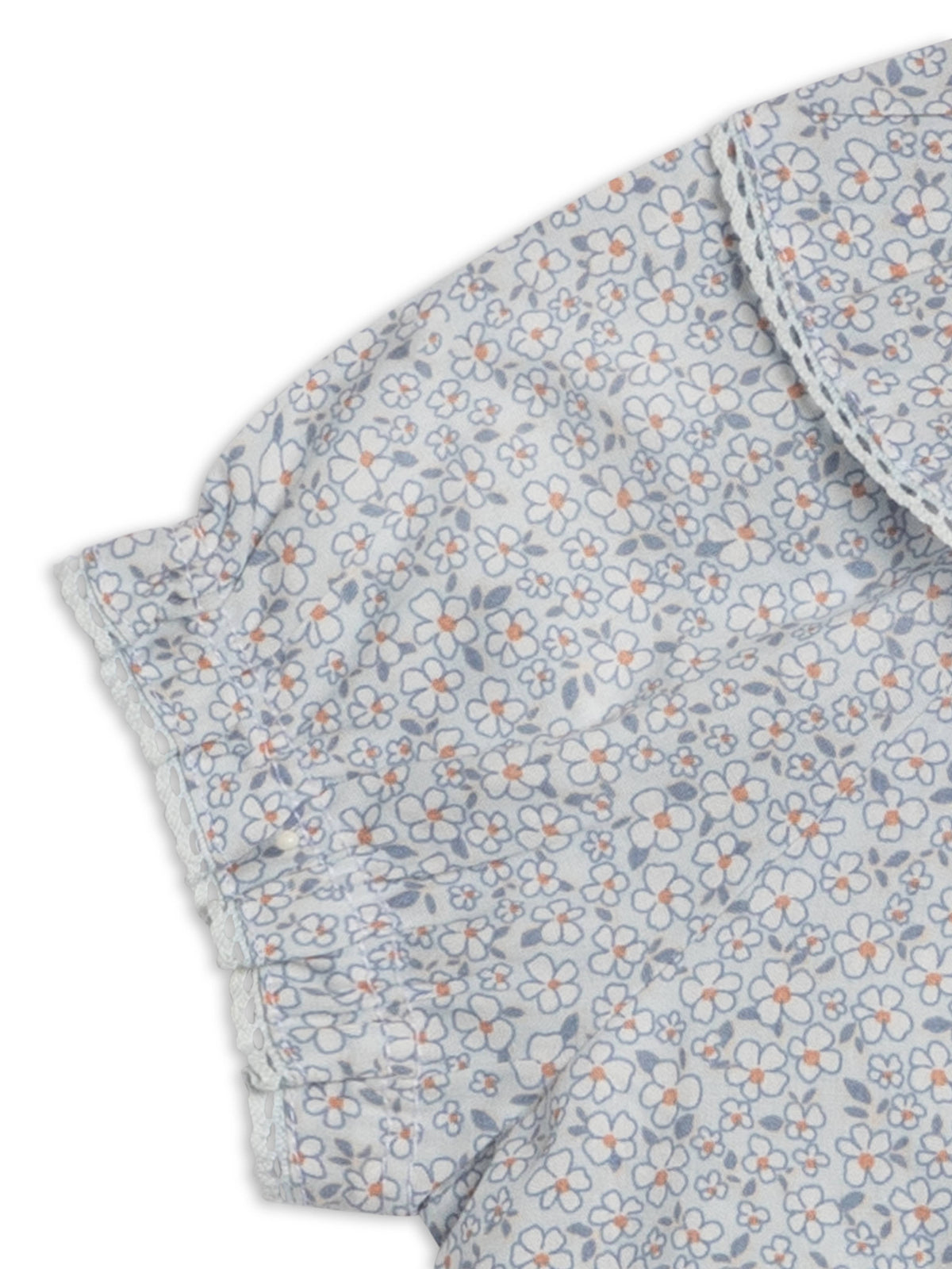 Bess Poplin Ruffle Collar Shirt and Bloomer Set