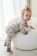Convertible Bamboo Zip Romper | Camo Cutie