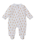 Kissy Kissy-Teddy Bears Tan Zip Footie