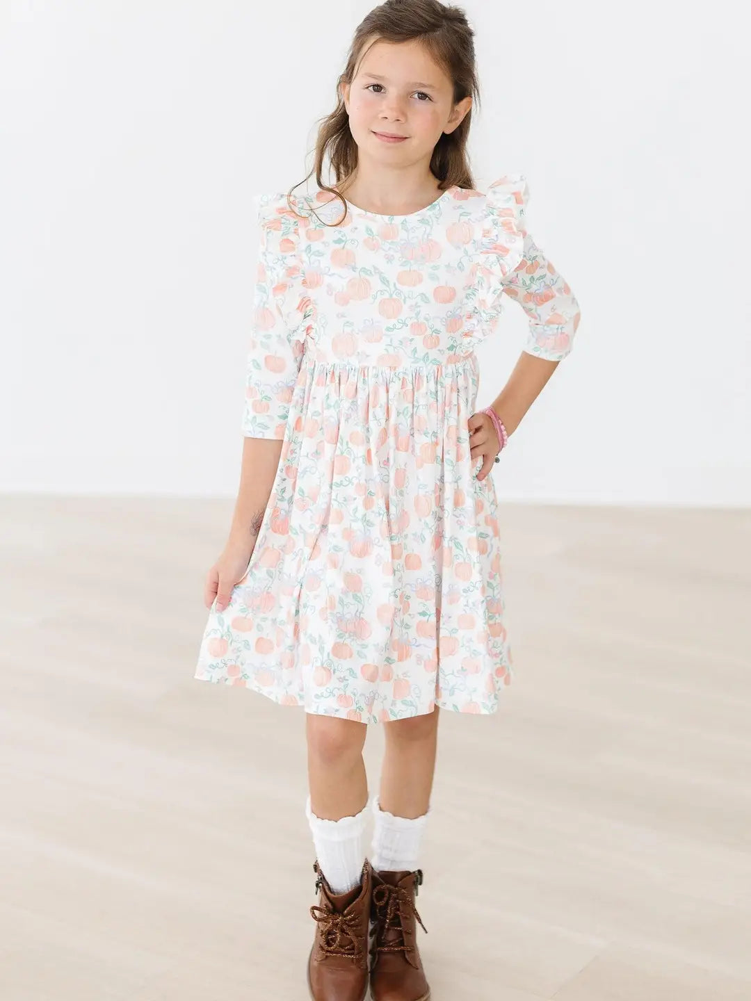 Mila & Rose- Pretty Pumpkins Twirl Dress