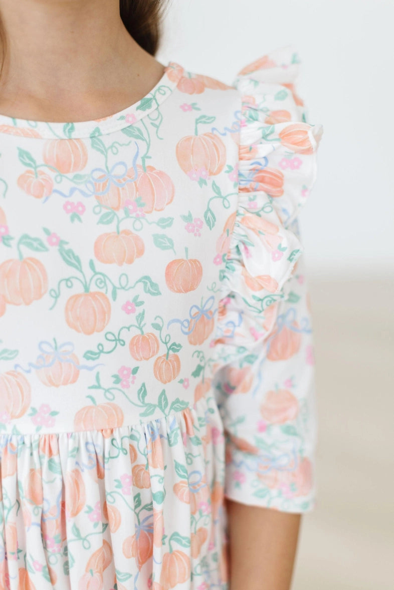 Mila & Rose- Pretty Pumpkins Twirl Dress
