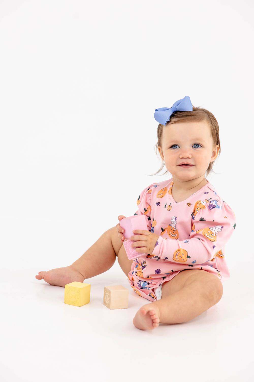 The Beaufort Bonnet Company- Long Sleeve Penny's Play Bubble- Candy & Critters