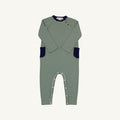 The Beaufort Bonnet Company- Rayburn Romper- Green Stripe