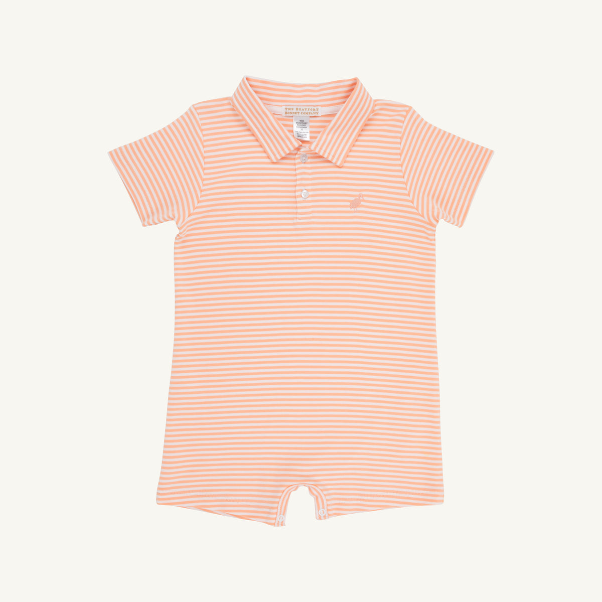 The Beaufort Bonnet Company- Sir Proper's Romper-Seashore Sherbet Stripe