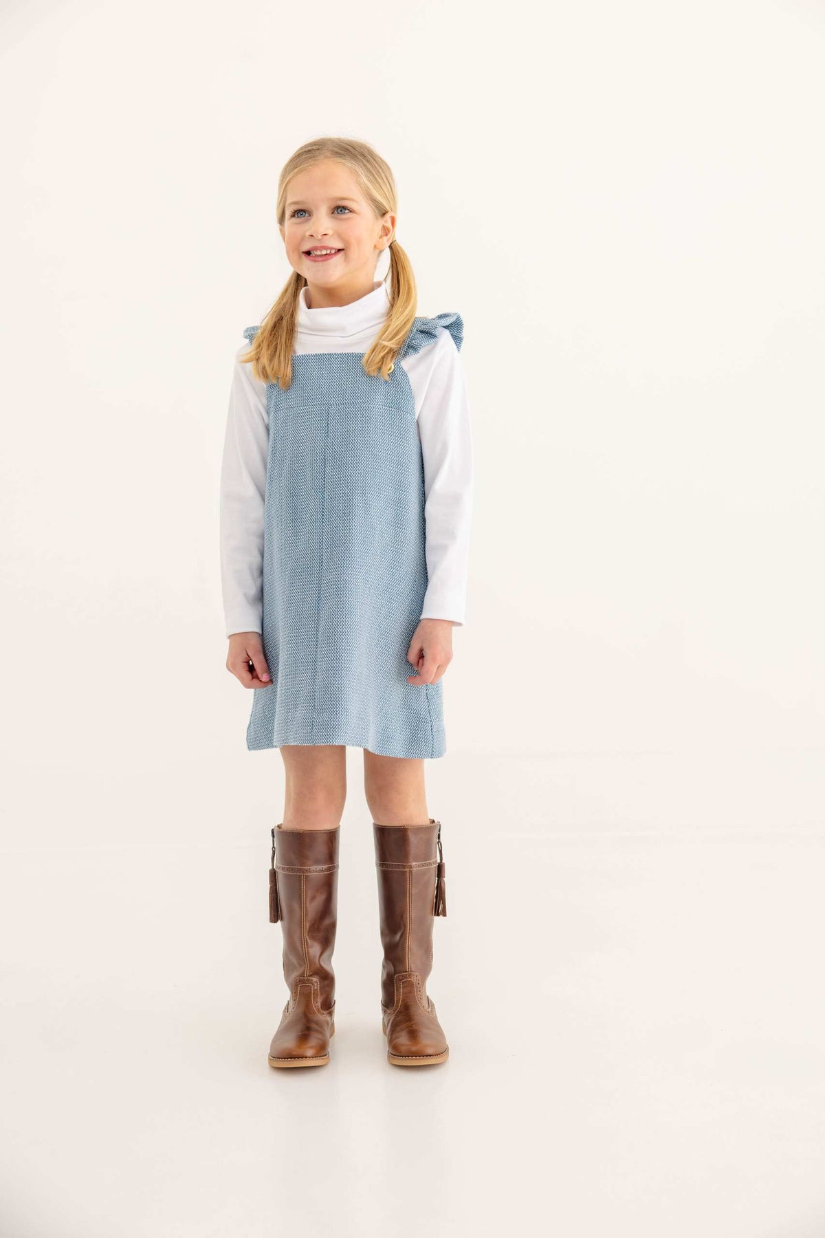 The Beaufort Bonnet Company- Julia Jumper - Barnsley Blue Tweed