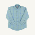 The Beaufort Bonnet Company- Deans List Dress Shirt- Audubon Park Plaid/Sarasota Sky