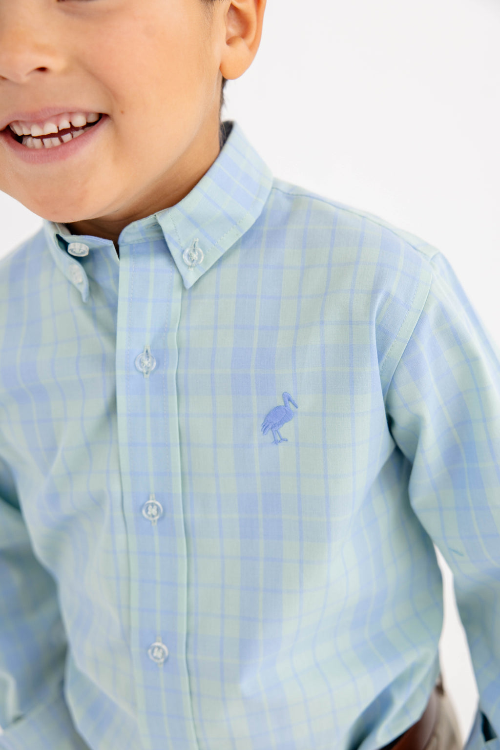The Beaufort Bonnet Company- Deans List Dress Shirt- Audubon Park Plaid/Sarasota Sky